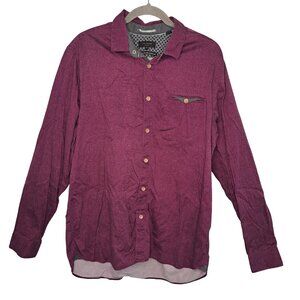 Ted Baker London Purple Button Down High-Low Collared Shirt Size 6
